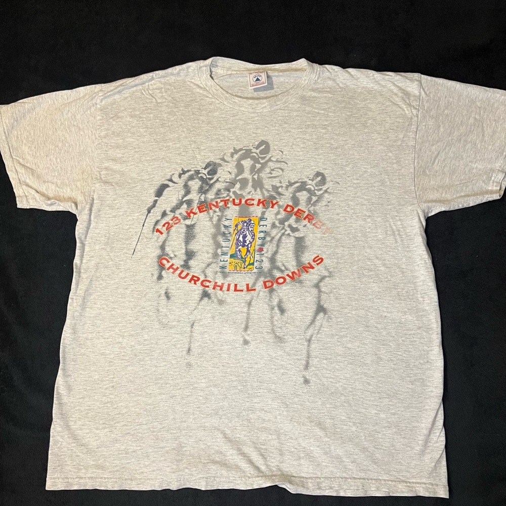 Vintage 1997 123rd Kentucky Derby T-Shirt Size XL
